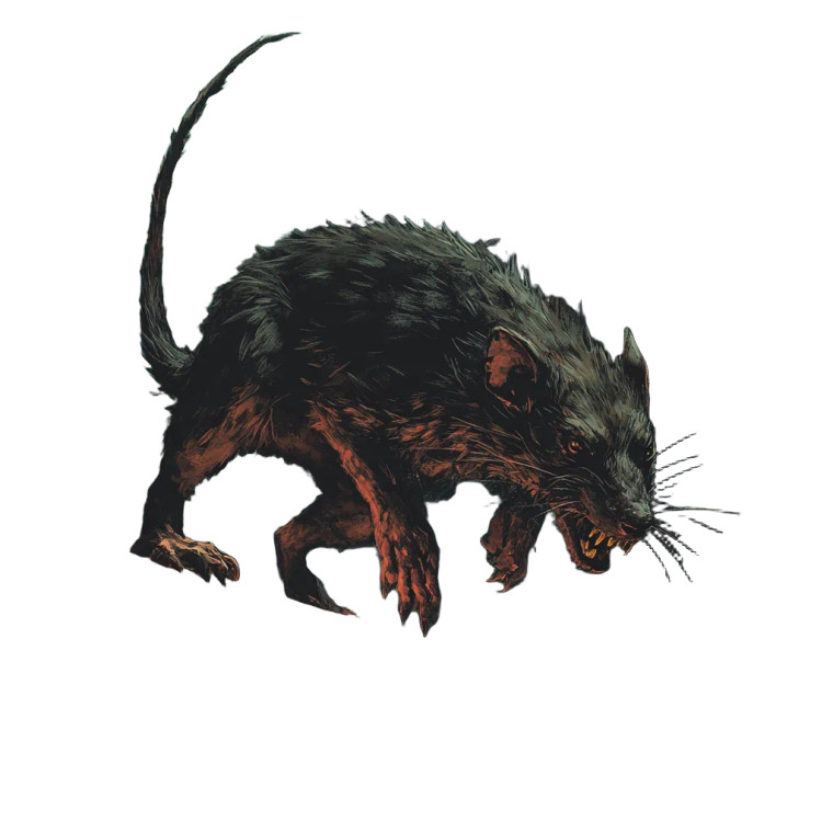 Dog-Sized Wererat Vinyl Car Decal Sticker – Waterproof & UV-Resistant 8"