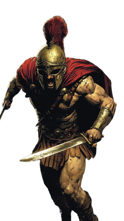 Spartan Army Charge Vinyl Car Decal Sticker – Waterproof & UV-Resistant 8"