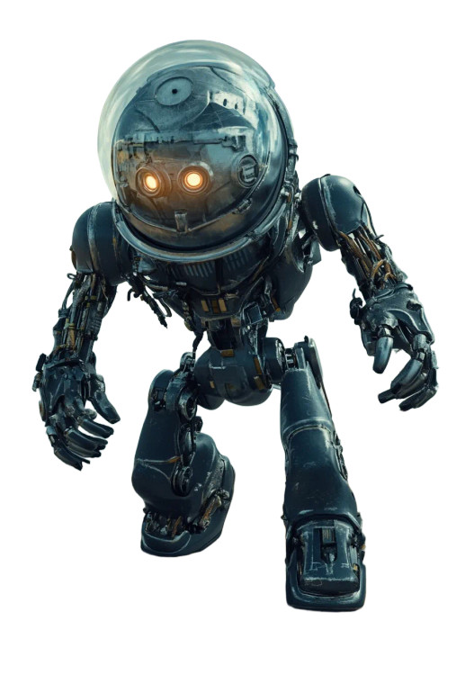 Fighting Dome Robot Vinyl Car Decal Sticker – Waterproof & UV-Resistant 8"