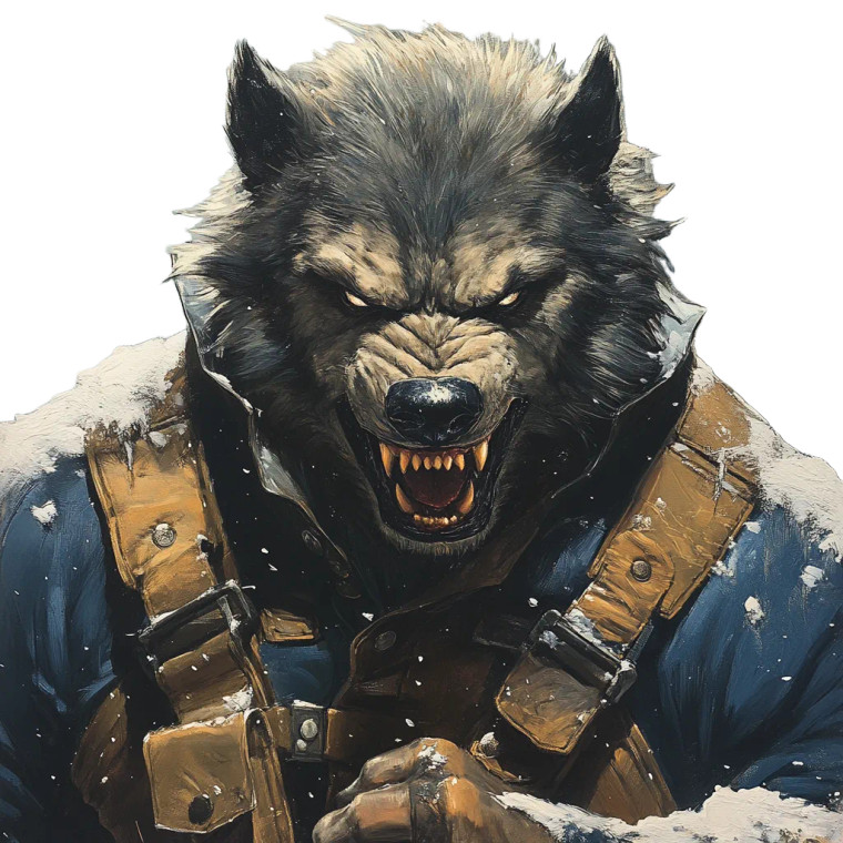 Werewolf Illustrators Notebook Vinyl Car Decal Sticker – Waterproof & UV-Resistant 8"