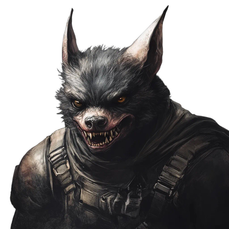 Bat Anthro Mutant Vinyl Car Decal Sticker – Waterproof & UV-Resistant 8"