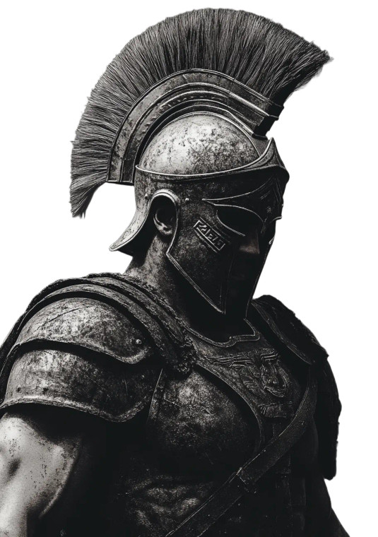 Spartan Warrior Vector V2 Vinyl Car Decal Sticker – Waterproof & UV-Resistant 8"