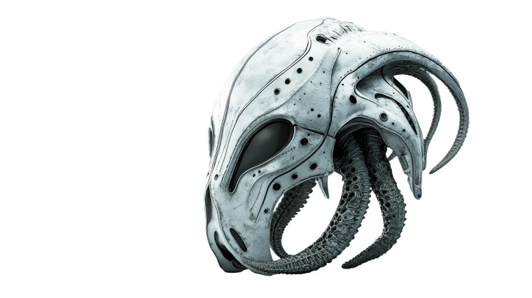 Futuristic Cthulhu Mask Vinyl Car Decal Sticker – Waterproof & UV-Resistant 8"