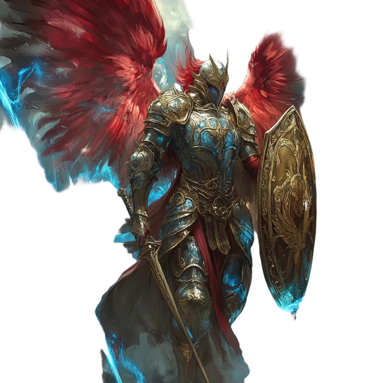 Angelic Warrior V10 Vinyl Car Decal Sticker – Waterproof & UV-Resistant 8"