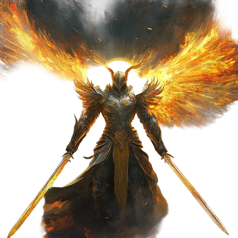 Archangel Of Justice Vinyl Car Decal Sticker – Waterproof & UV-Resistant 8"