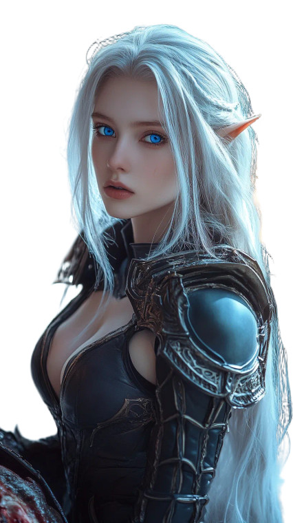 Elven Warrior Triumph Vinyl Car Decal Sticker – Waterproof & UV-Resistant 8"