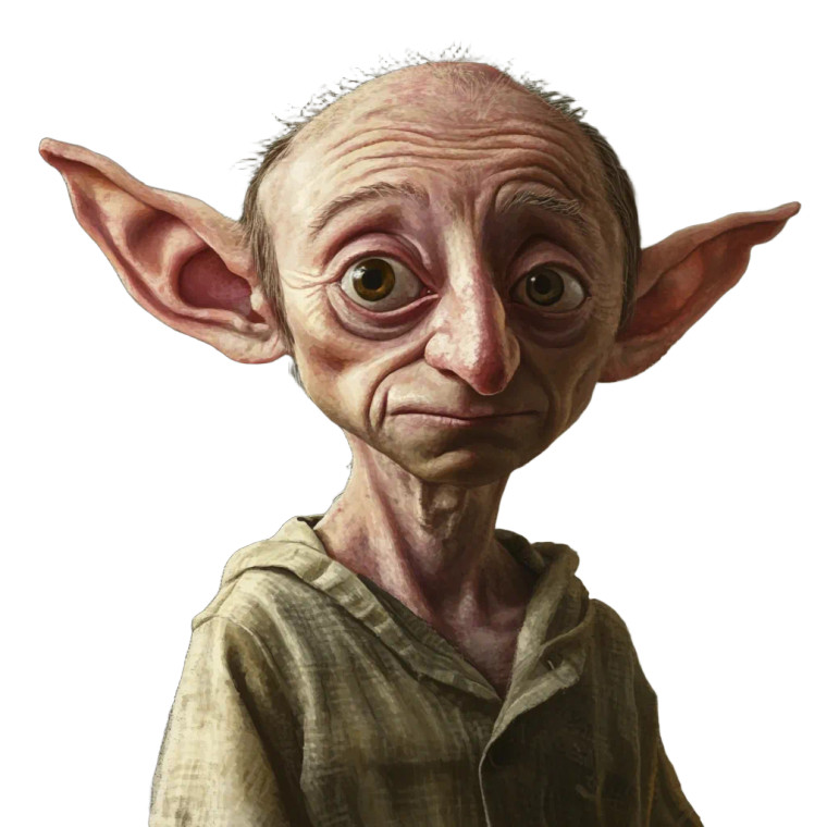 Dobby-Like House Elf Vinyl Car Decal Sticker – Waterproof & UV-Resistant 8"