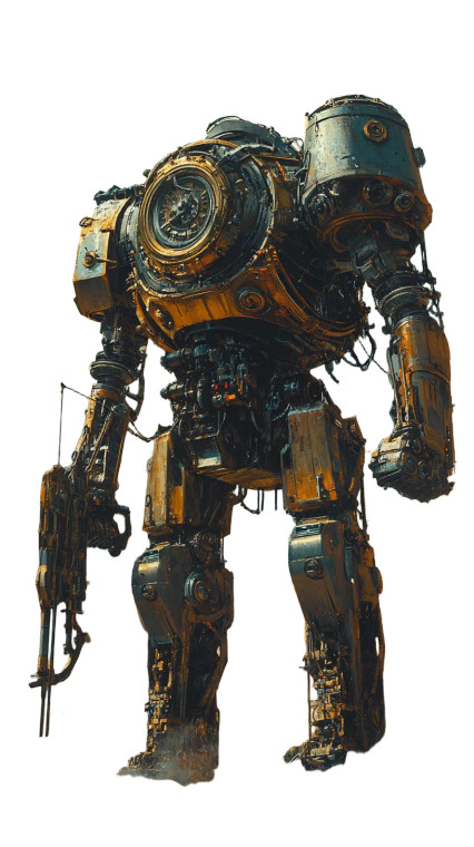 Steampunk Mech Suit V2 Vinyl Car Decal Sticker – Waterproof & UV-Resistant 8"