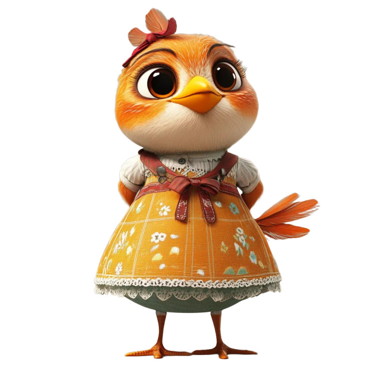 Funny Dirndl Bird Vinyl Car Decal Sticker – Waterproof & UV-Resistant 8"