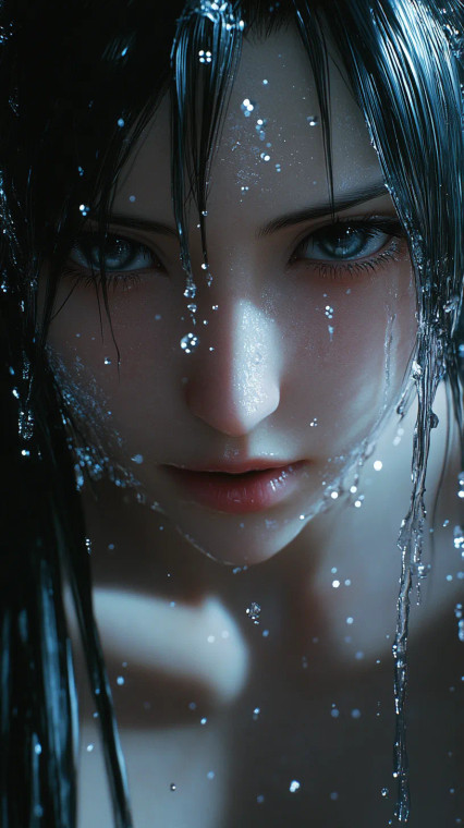 Tifa'S Glossy Face Vinyl Car Decal Sticker – Waterproof & UV-Resistant 8"