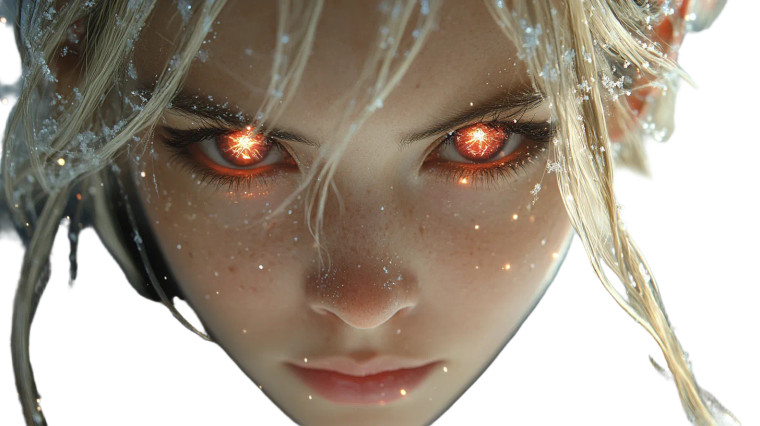 Cyber Elven E-Girl Vinyl Car Decal Sticker – Waterproof & UV-Resistant 8"