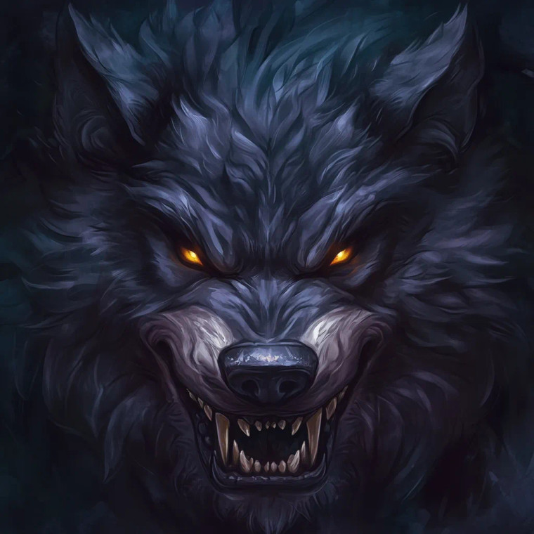 Menacing Wolf Logo V2 Vinyl Car Decal Sticker – Waterproof & UV-Resistant 8"