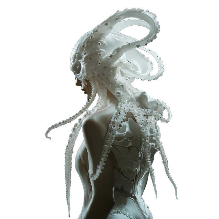 Cthulhu Fairy Vinyl Car Decal Sticker – Waterproof & UV-Resistant 8"