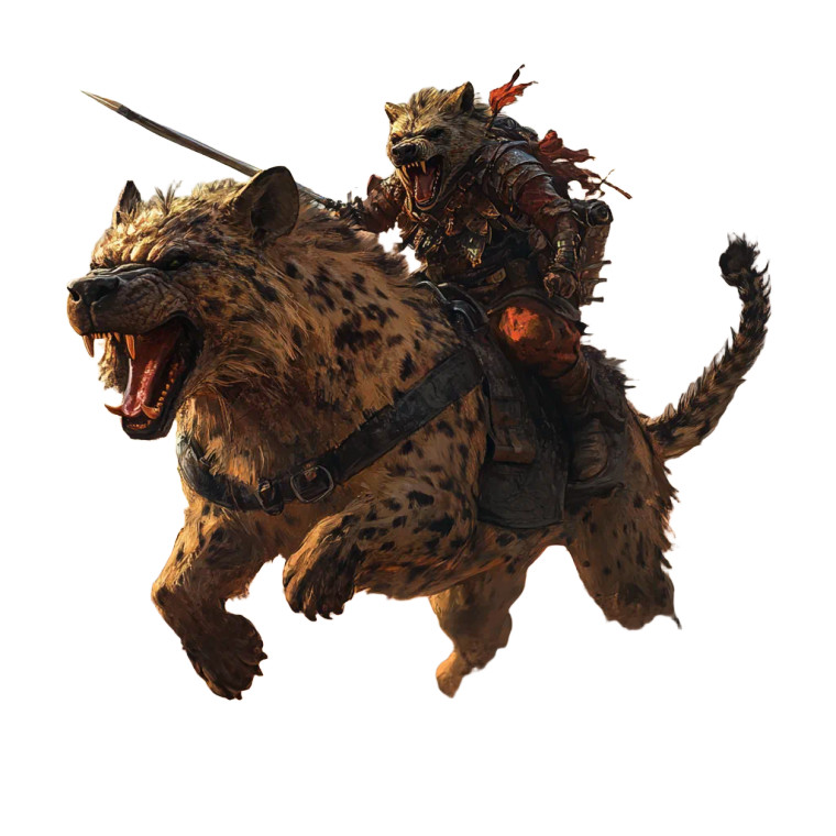 Hyena Rider Vinyl Car Decal Sticker – Waterproof & UV-Resistant 8"