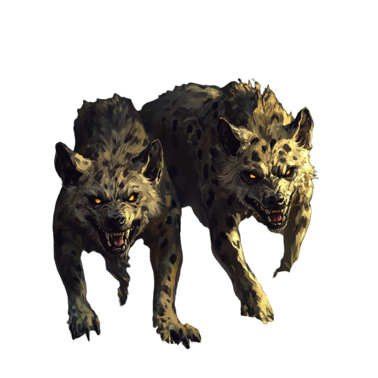 Demonic Hyena Gnolls Vinyl Car Decal Sticker – Waterproof & UV-Resistant 8"