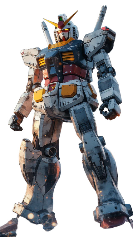 Gundam Portrait Vinyl Car Decal Sticker – Waterproof & UV-Resistant 8"