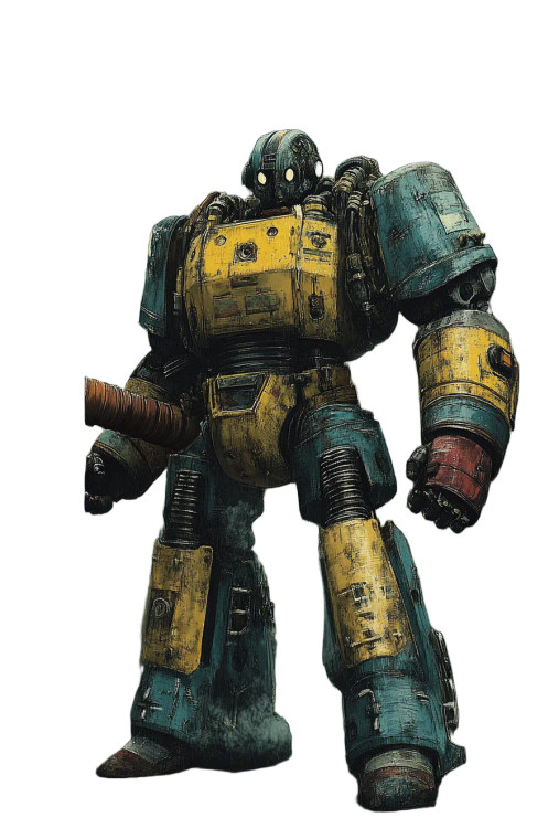 Steampunk Robot Warrior Vinyl Car Decal Sticker – Waterproof & UV-Resistant 8"