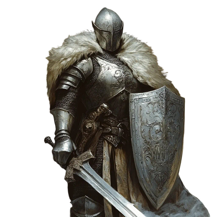 Vampire Paladin Vinyl Car Decal Sticker – Waterproof & UV-Resistant 8"