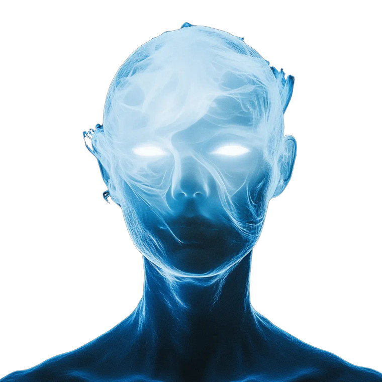 Glowing Head Figure Vinyl Car Decal Sticker – Waterproof & UV-Resistant 8"