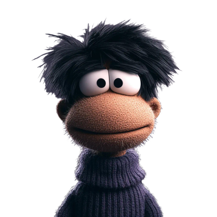 Edgy Muppet Character Vinyl Car Decal Sticker – Waterproof & UV-Resistant 8"