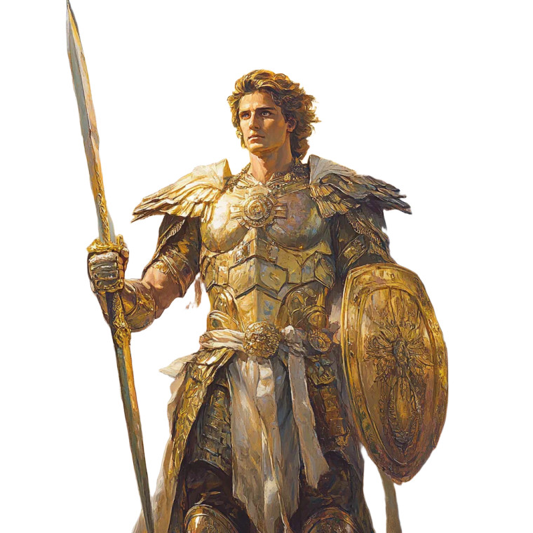Archangel Michael Depiction Vinyl Car Decal Sticker – Waterproof & UV-Resistant 8"