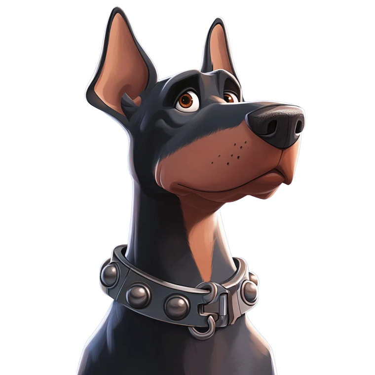 Pixar Dog Collar Vinyl Car Decal Sticker – Waterproof & UV-Resistant 8"