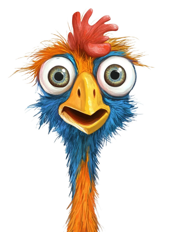 Crazy Chicken V2 Vinyl Car Decal Sticker – Waterproof & UV-Resistant 8"