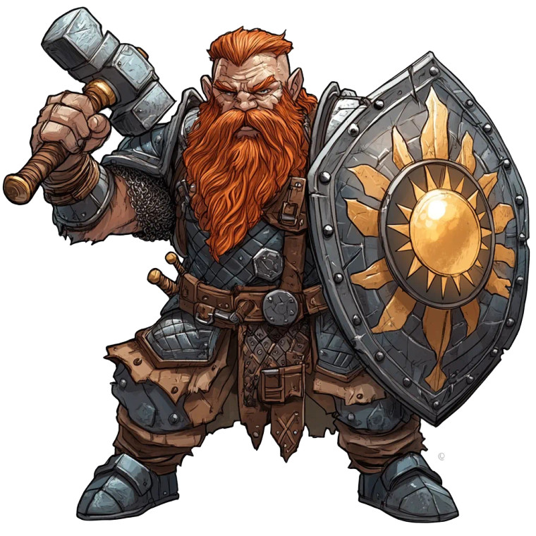Dwarf Warrior V14 Vinyl Car Decal Sticker – Waterproof & UV-Resistant 8"