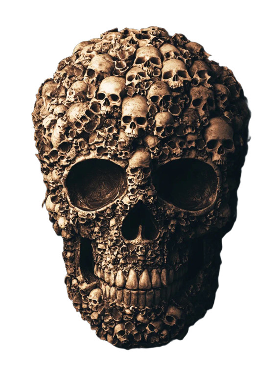 Skull Of Skulls Vinyl Car Decal Sticker – Waterproof & UV-Resistant 8"