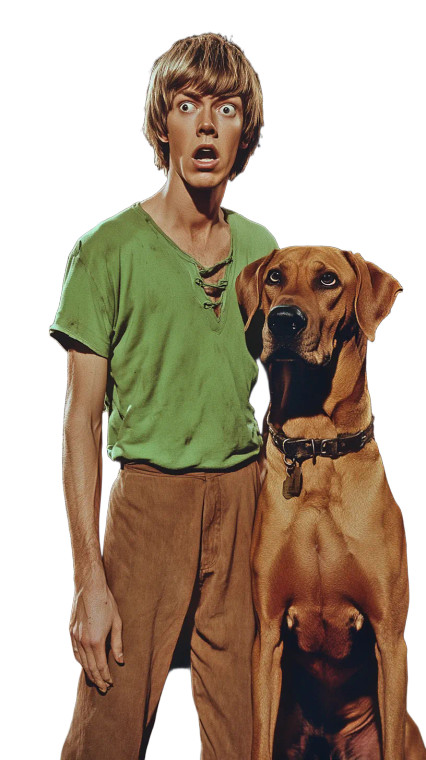 Shaggy And Scooby-Doo V2 Vinyl Car Decal Sticker – Waterproof & UV-Resistant 8"