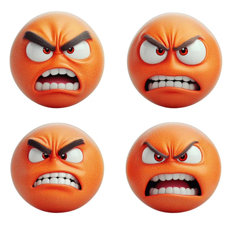 Four Facial Expressions Vinyl Car Decal Sticker – Waterproof & UV-Resistant 8"