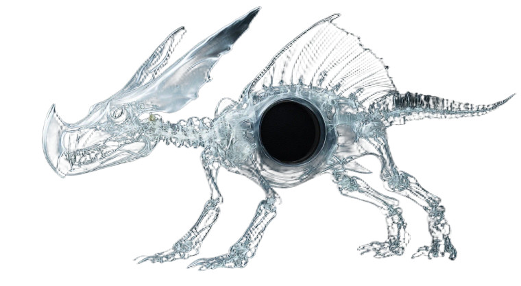 Jellyfish Triceratops Skeleton Vinyl Car Decal Sticker – Waterproof & UV-Resistant 8"