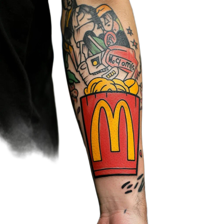 Mcdonald'S Tattoo Vinyl Car Decal Sticker – Waterproof & UV-Resistant 8"