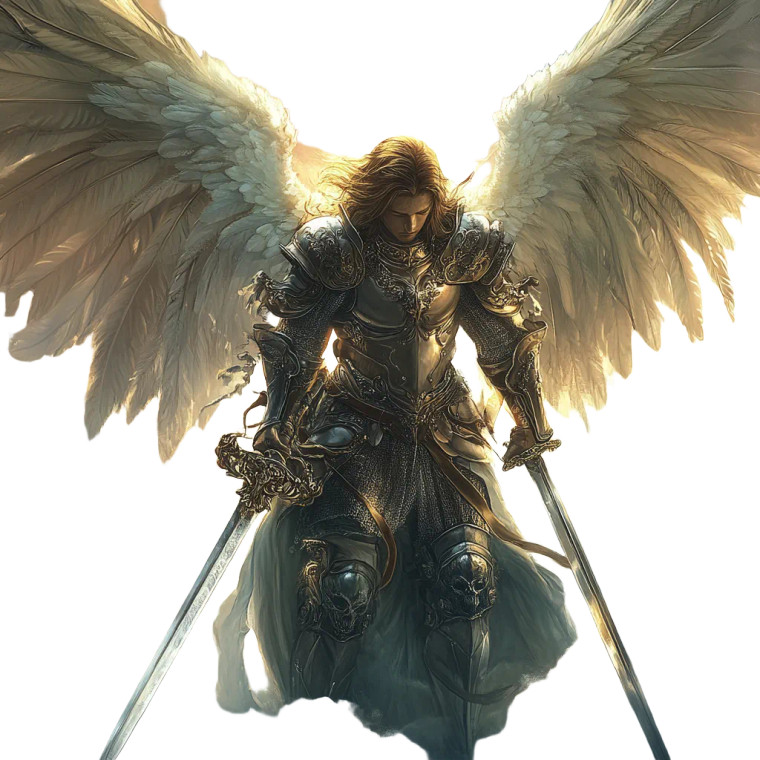 Warrior Angel V11 Vinyl Car Decal Sticker – Waterproof & UV-Resistant 8"