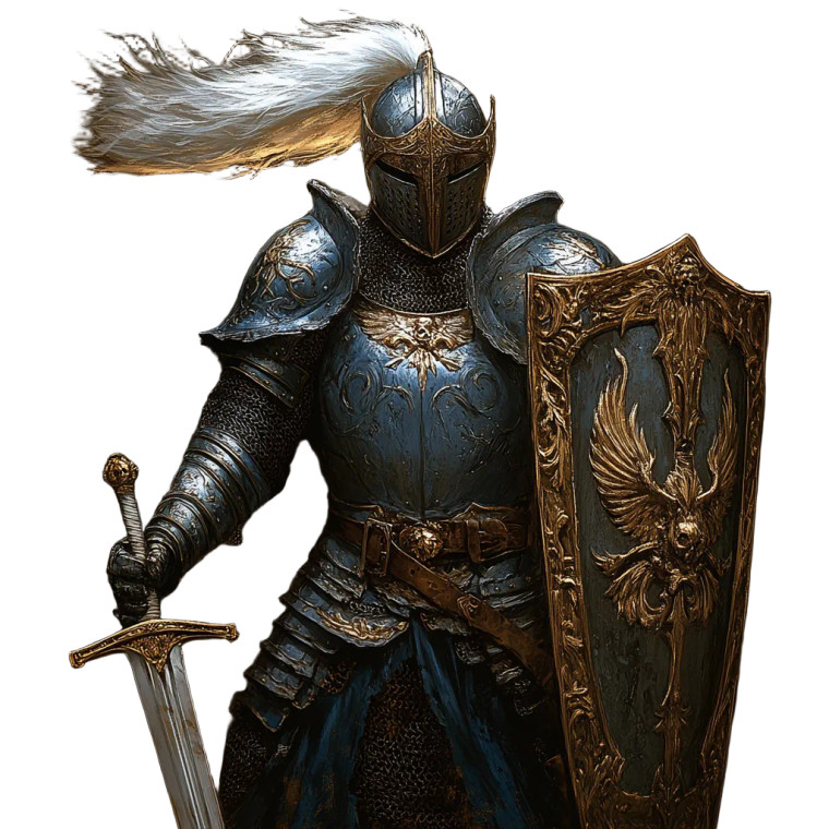 Flemish Knight Vinyl Car Decal Sticker – Waterproof & UV-Resistant 8"