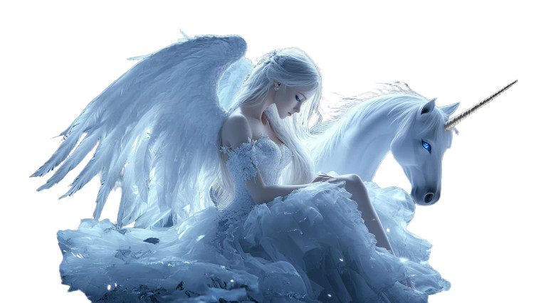 Angelic Moon Fairy Vinyl Car Decal Sticker – Waterproof & UV-Resistant 8"