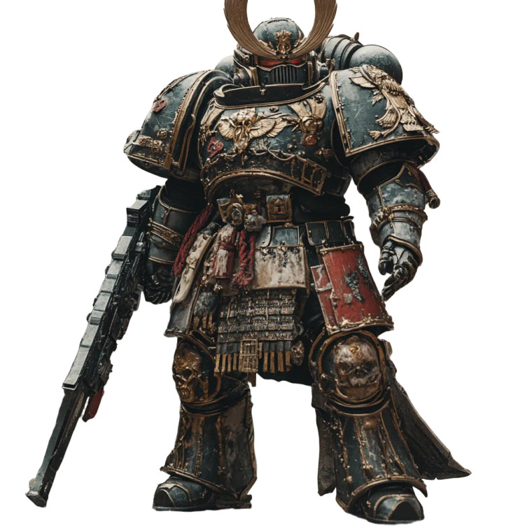 Samurai Space Marine Vinyl Car Decal Sticker – Waterproof & UV-Resistant 8"