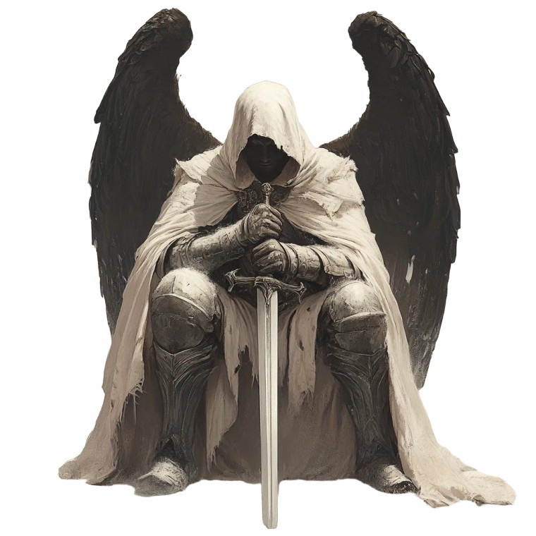 Angel Warrior V11 Vinyl Car Decal Sticker – Waterproof & UV-Resistant 8"