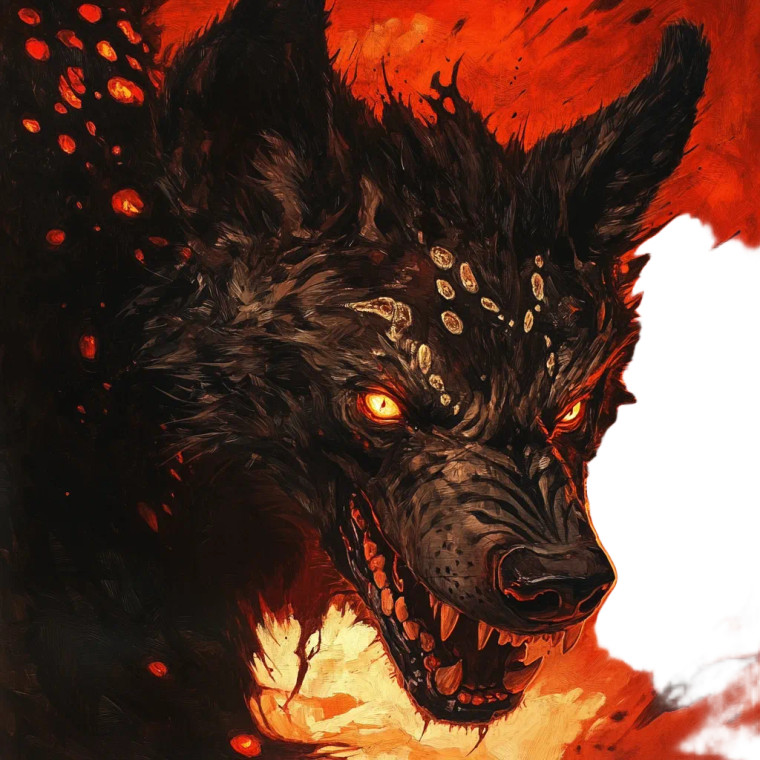 Hyena Shaman V2 Vinyl Car Decal Sticker – Waterproof & UV-Resistant 8"