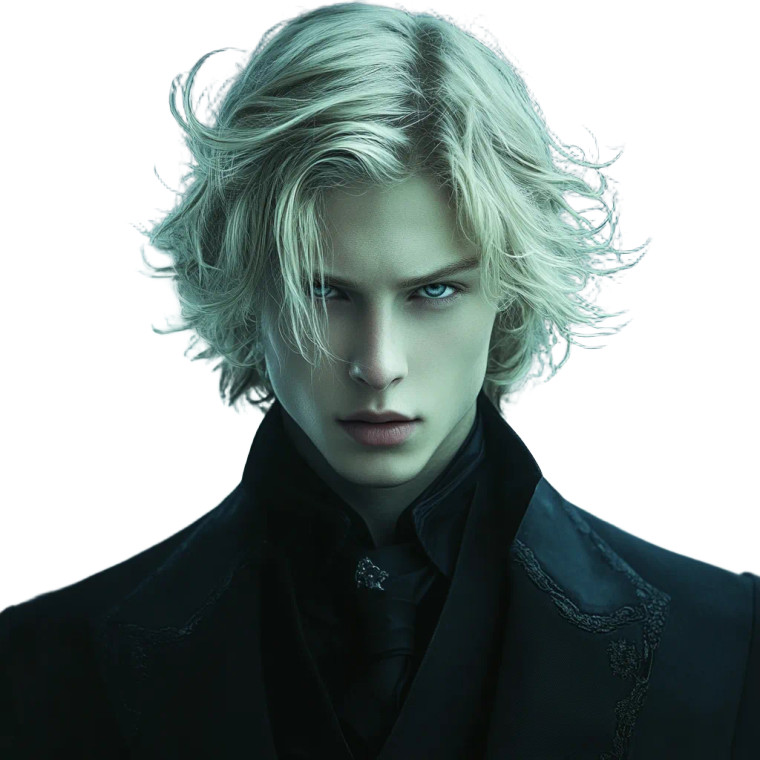 Gothic Charismatic Man Vinyl Car Decal Sticker – Waterproof & UV-Resistant 8"