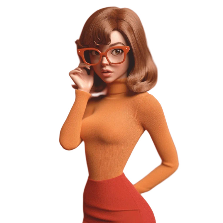 Velma From Scooby-Doo Vinyl Car Decal Sticker – Waterproof & UV-Resistant 8"
