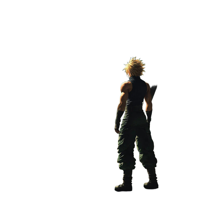 Final Fantasy Fan Art Vinyl Car Decal Sticker – Waterproof & UV-Resistant 8"
