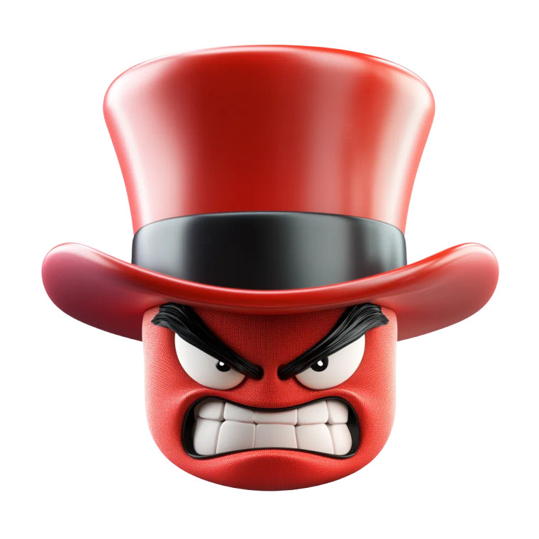 Angry Nerd Emoji Vinyl Car Decal Sticker – Waterproof & UV-Resistant 8"