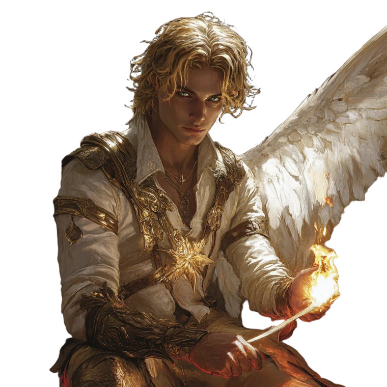 Golden Angelic Figure Vinyl Car Decal Sticker – Waterproof & UV-Resistant 