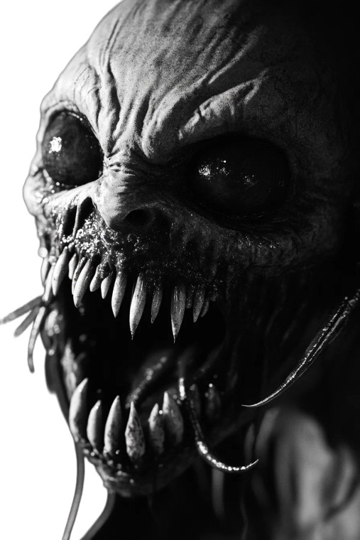 Horror Demon Vinyl Car Decal Sticker – Waterproof & UV-Resistant 8"