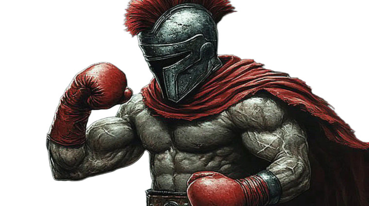 Gladiator Sketch V2 Vinyl Car Decal Sticker – Waterproof & UV-Resistant 8"