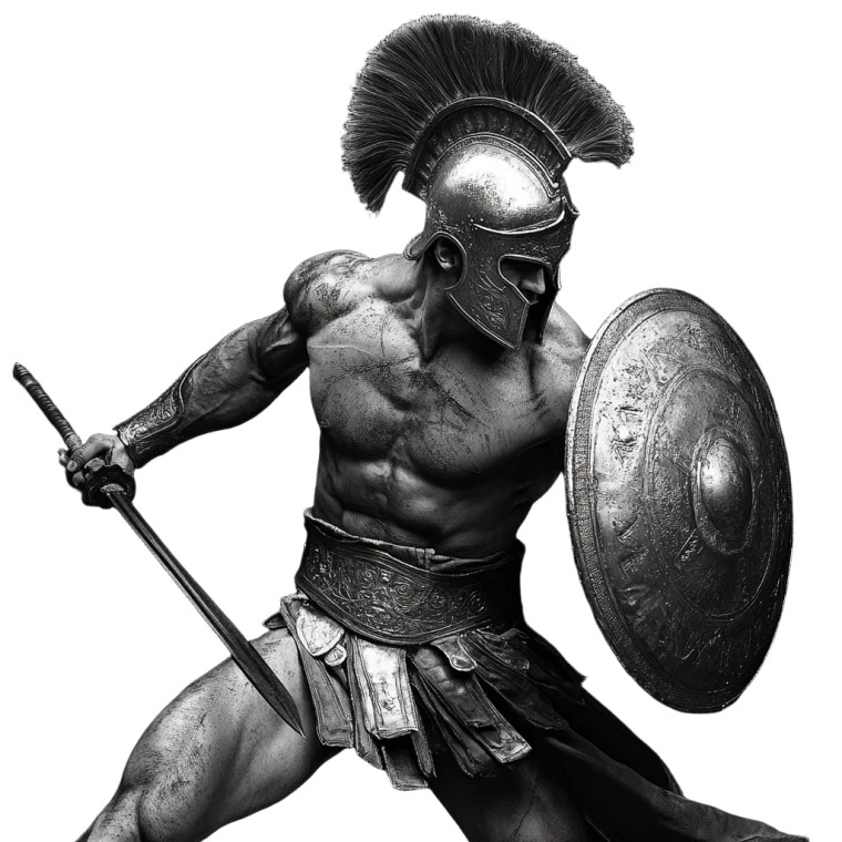 Spartan Warrior V79 Vinyl Car Decal Sticker – Waterproof & UV-Resistant 8"