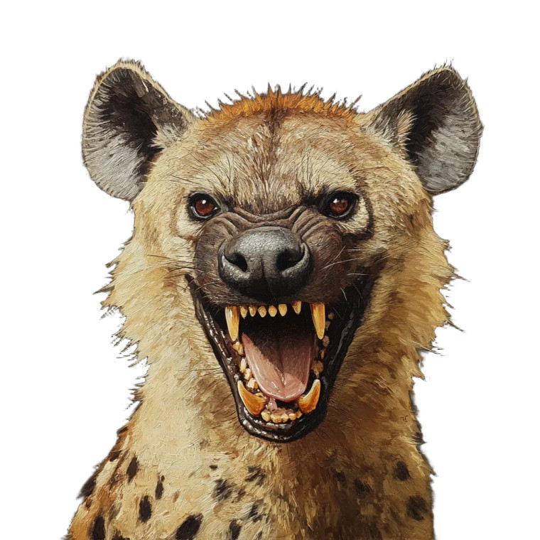 Hyena V3 Vinyl Car Decal Sticker – Waterproof & UV-Resistant 8"