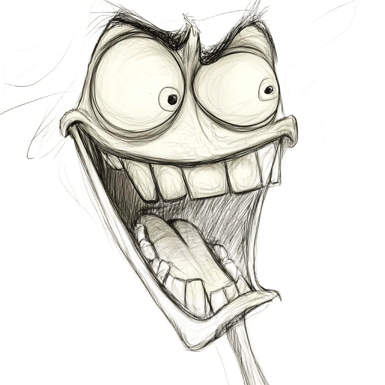 Pixar Big Mouth Vinyl Car Decal Sticker – Waterproof & UV-Resistant 8"