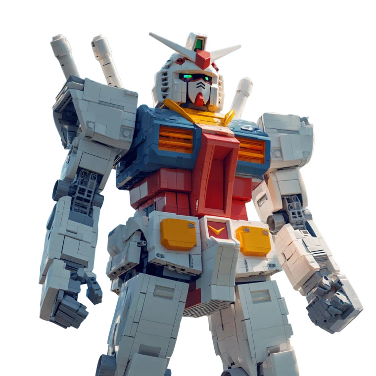 Lego Gundam V2 Vinyl Car Decal Sticker – Waterproof & UV-Resistant 8"
